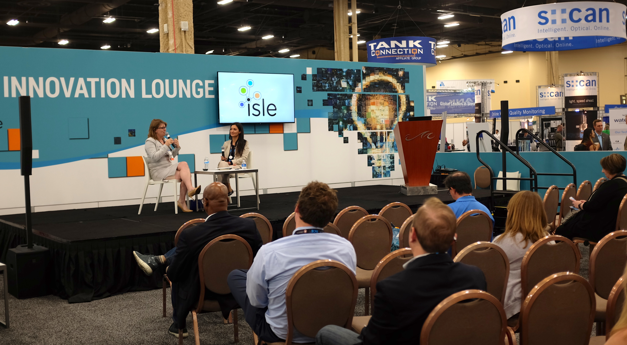 The Innovation Lounge at ACE18 was a hot spot for informative presentations and sharing ideas in the water sector